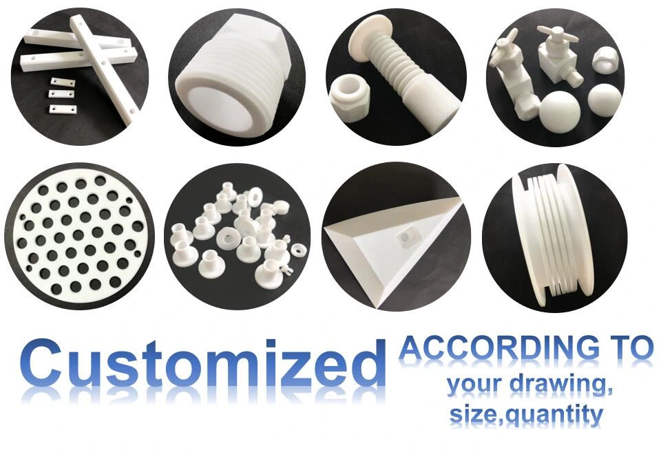 Non-Standard Special Shaped Virgin PTFE Machined Plastic Spare Parts